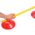 Set 50 Conos Con Soporte Picas Ag-505C Zastor Naranja/Rojo/Amarillo/Verde/Azul Pack