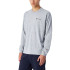 Camiseta Champion Crewneck Long Sleeve T-Shirt Hombre Gris