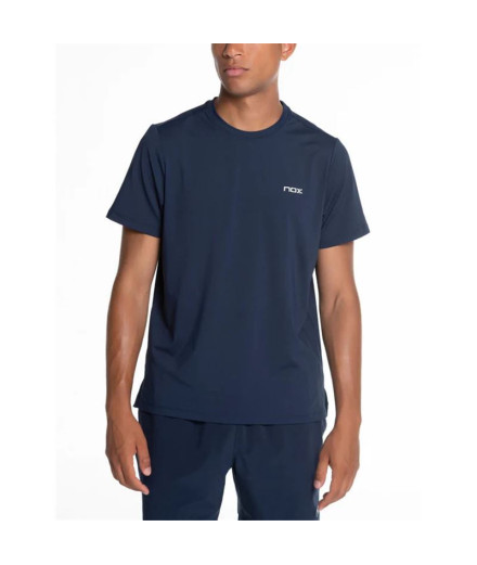 Camiseta de pádel Nox Team Regular Hombre Azul Oscuro