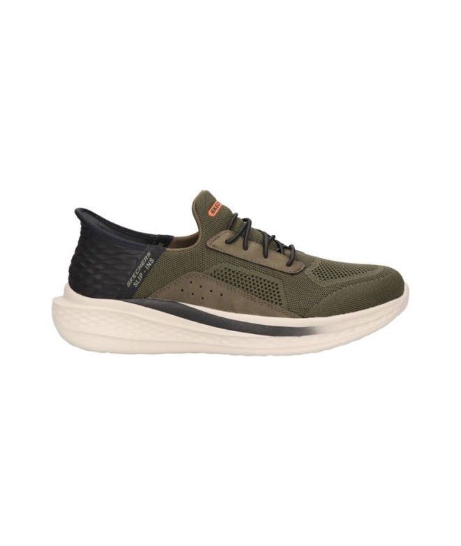 Zapatillas Skechers Slade Verde Oliva Hombre