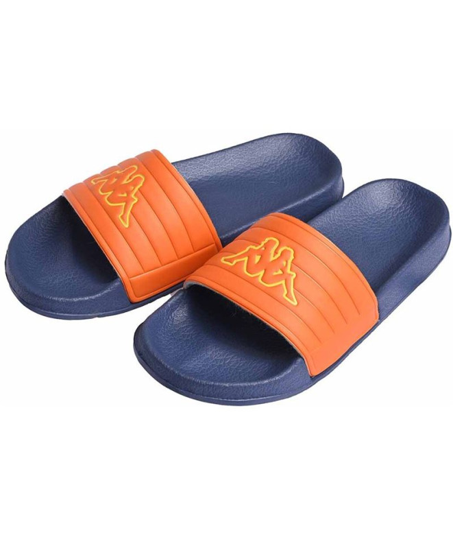 Chanclas Kappa Noles Infantil Azul/Naranja