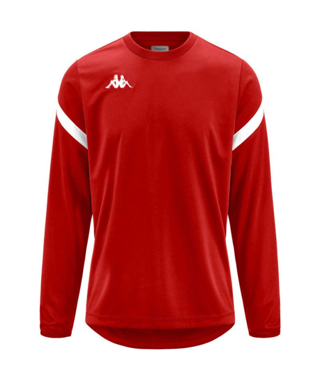 Sudadera Fitness Kappa Dolvano Hombre Rojo/Blanco