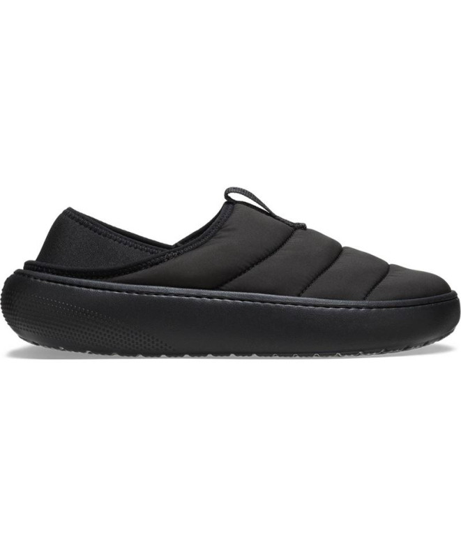 Pantunflas Crocs Classic Puff Moc Unisex Negro
