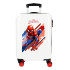 Maleta Abs 55Cm.4R.Spiderman Geo Blanco