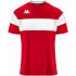 Camiseta de fútbol Kappa Dareto Infantil Rojo/Blanco