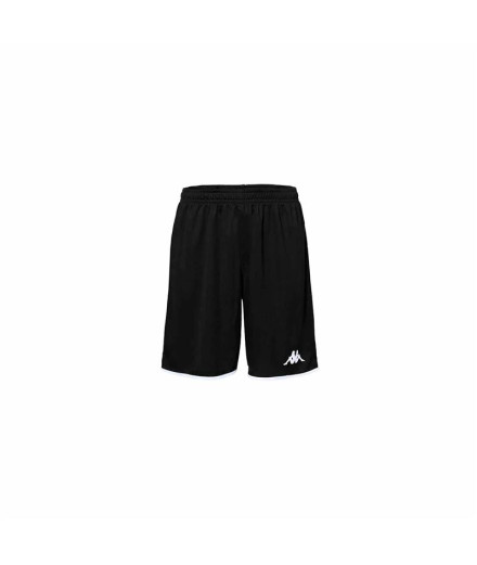 Pantalones Baloncesto Kappa Dumpo Hombre Negro/Blanco