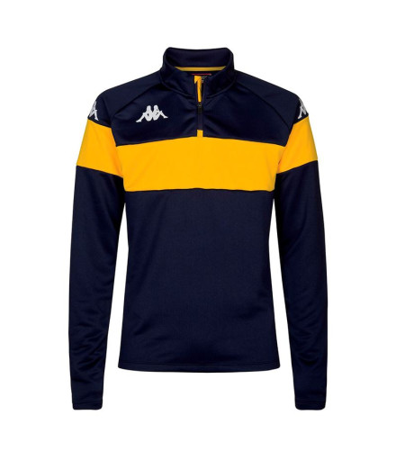 Sudadera Fitness Kappa Dovare Hombre Azul Marino/Amarillo...