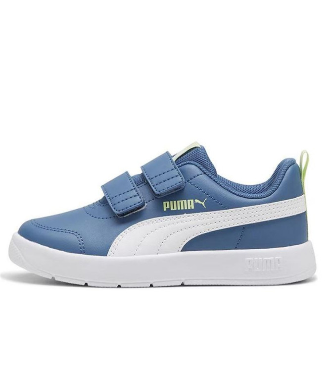 Zapatillas  Puma Courtflex V3 V Infantil Azul...