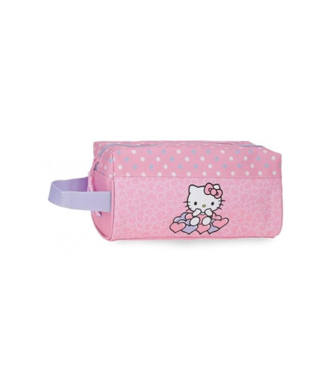 Neceser Hello Kitty Hearts & Dots Rosa