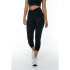 Mallas Black Limba Capri Rocket Mujer Negro