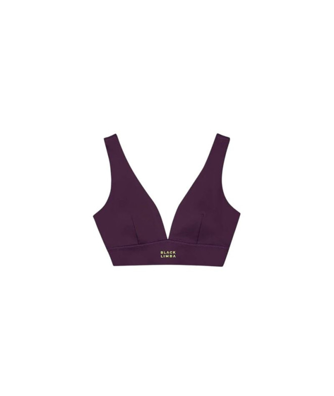 Top Deportivo Black Limba Curve Line Mujer...