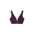 Top Deportivo Black Limba Curve Line Mujer Midnight Plum
