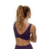 Top Deportivo Black Limba Curve Line Mujer Midnight Plum