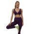 Top Deportivo Black Limba Curve Line Mujer Midnight Plum
