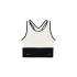 Top Deportivo Black Limba Shadow Line Mujer Negro & Crema