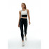 Top Deportivo Black Limba Shadow Line Mujer Negro & Crema