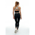 Top Deportivo Black Limba Shadow Line Mujer Negro & Crema