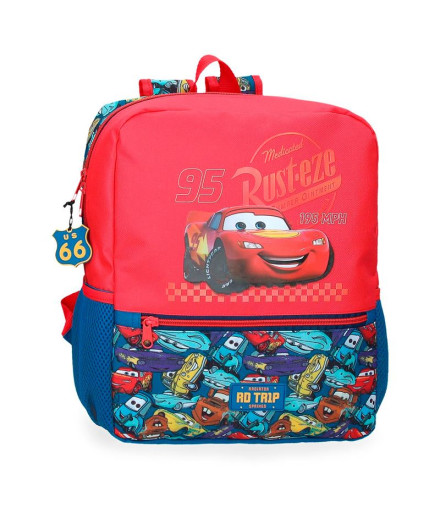 Mochila Disney Backpack 33Cm. Cars Rd Trip Rojo