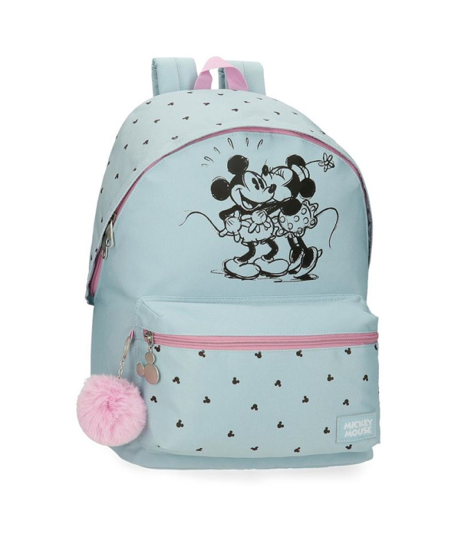 Mochila Disney Backpack 44Cm. Mickey Y Minnie...