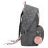 Mochila Disney Adapt. Backpack. 44Cm. Mickey Studs Negro