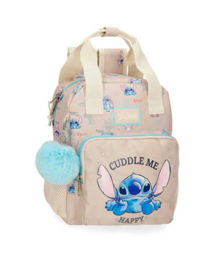 Mochila Disney Mochila Adap. 28Cm. Stitch Cuddle Me Happy...
