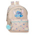 Mochila Disney Mochila 44Cm. Stitch Cuddle Me Happy Beige