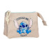 Monedero Disney Neceser 3C. Stitch Cuddle Me Happy Beige