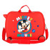 Maleta Infantil Disney Abs Rolling Suitcase 4W. (2Multid.)Circle Mickey Rojo