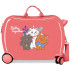 Maleta Infantil Disney Abs Rolling 4W.Aristocats Better Together Coral