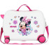 Maleta Infantil Disney Abs Rolling 4W. 50Cm.Minnie Super Helpers Blanco