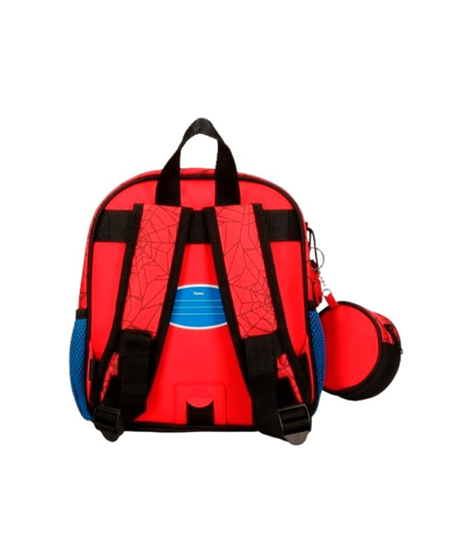 Mochila Marvel Adap. 25Cm.Spiderman Protector Rojo