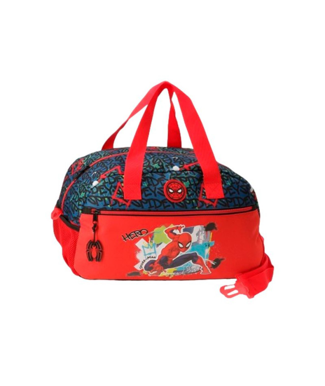 Bolsa De Viaje 40Cm.Spiderman Urban Rojo