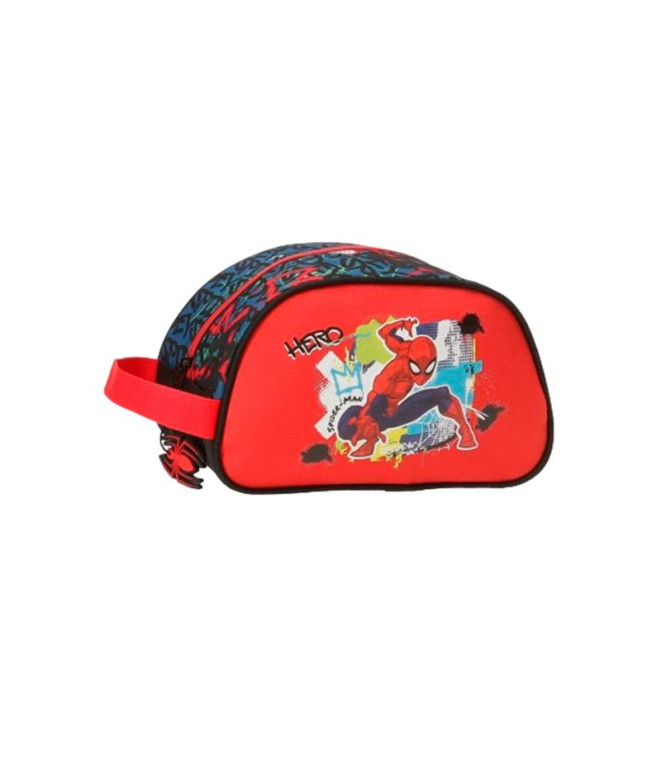 Neceser Marvel Adap.Spiderman Urban Rojo