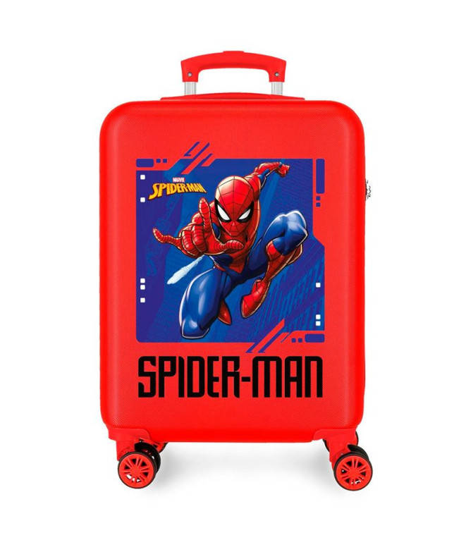Maleta Marvel Abs 55Cm 4R Spiderman Street Rojo