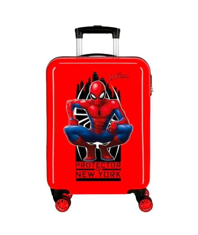 Maleta Marvel Abs 55Cm 4R Spiderman Geo Rojo