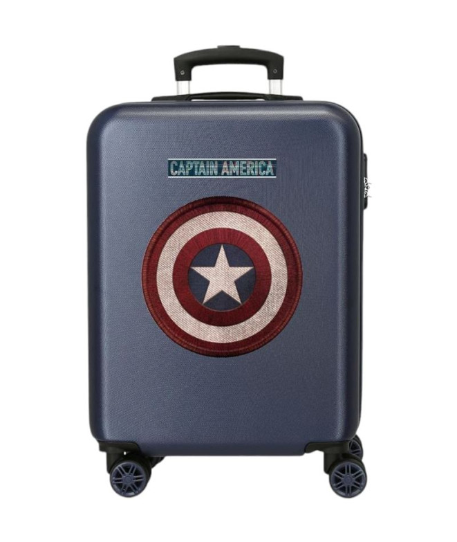Trolley Marvel Abs 55Cm.4R.Capitan America Azul