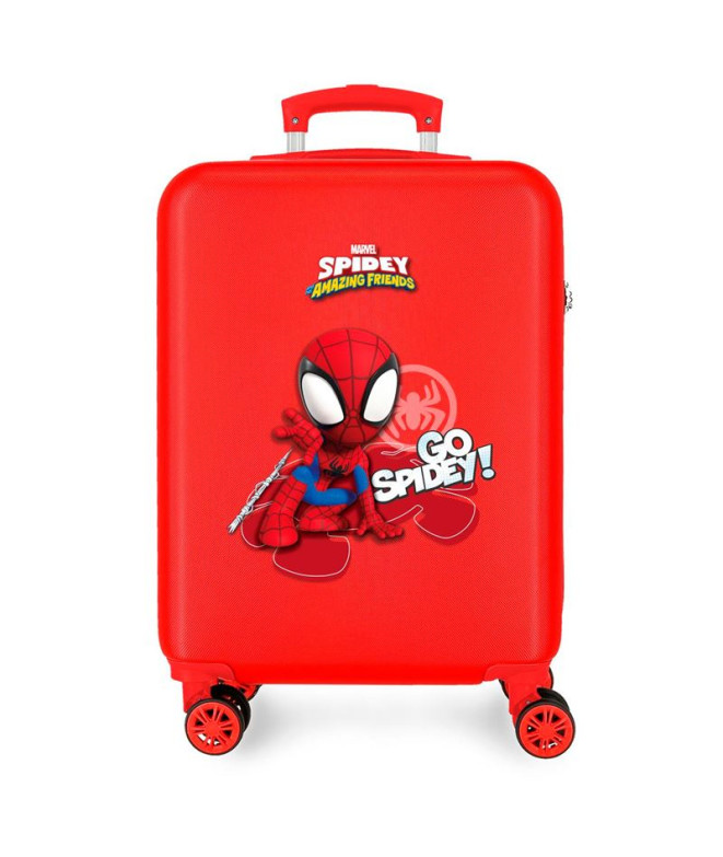 Trolley Marvel Abs 55Cm.4R Go Spidey Rojo