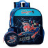 Mochila Marvel Adap. 25Cm. Spiderman Totally Awesome Azul