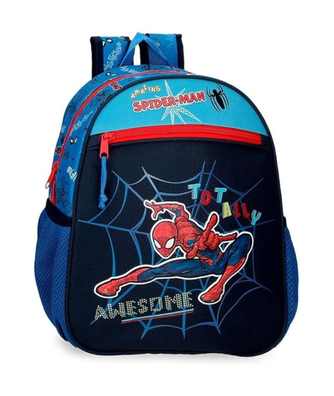 Mochila Marvel 33Cm. Spiderman Totally Awesome...