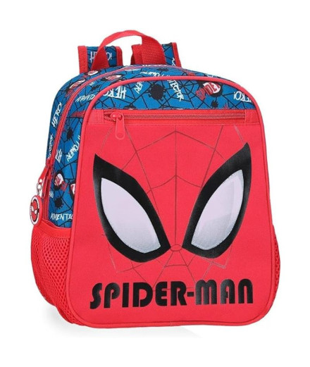 Mochila Marvel Adap 28Cm.Spiderman Authentic Rojo