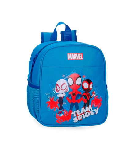 Mochila Marvel 25 Cm. Team Spidey Azul