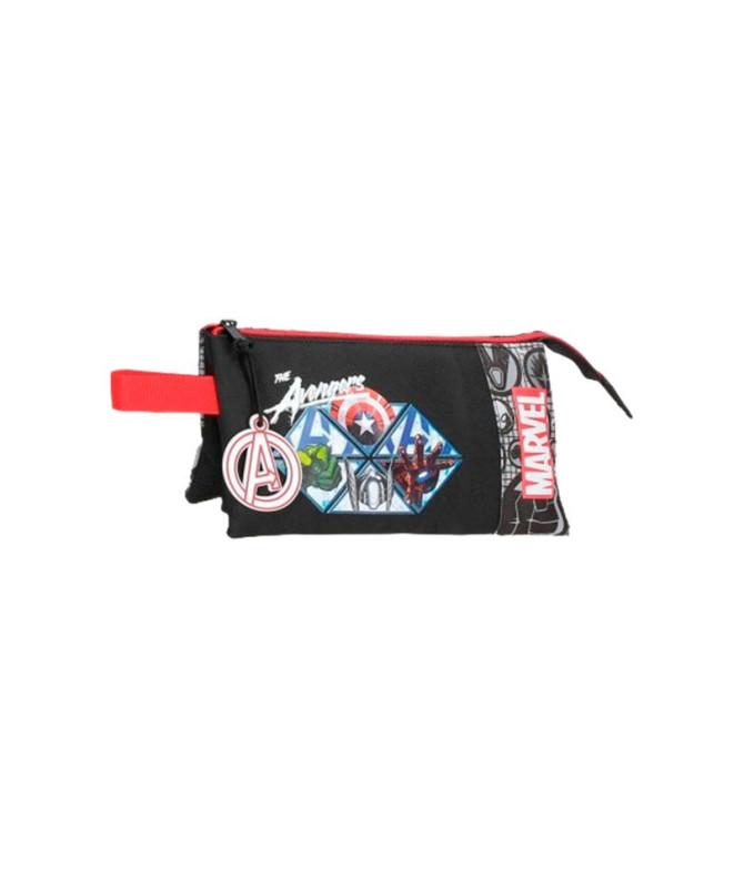 Portatodo 3C. Marvel Heroes Negro