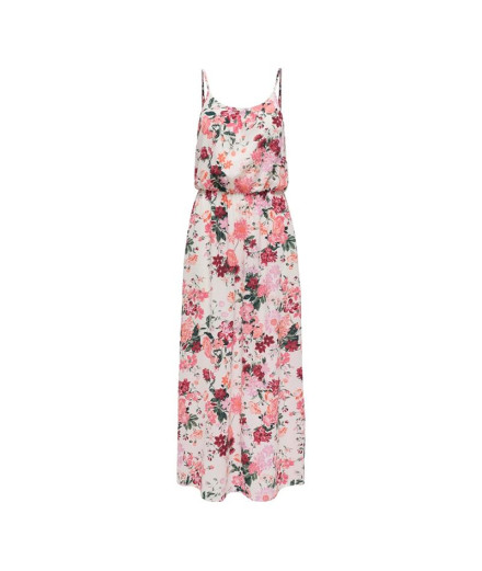 Vestido Only Onlwinner S/L Maxi Dre Mujer Cloud Dancer...