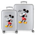 Trolley Disney Abs Luggage Set 2/ 55-70Cm.4W.Disney 100 - Joyful Mickey Gris