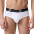 Calzoncillos Slip Adidas Active Flex Cotton Hombre Negro/Gris/Blanco Pack