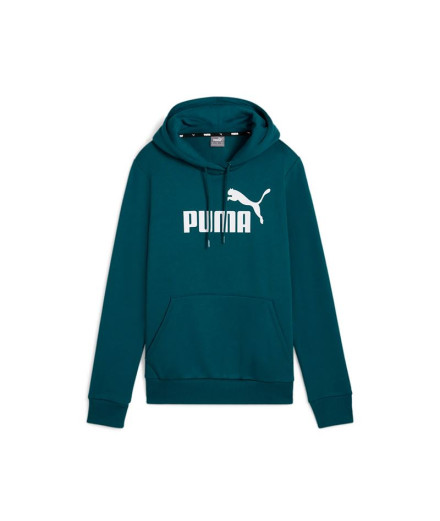 Sudadera de Casual Puma Essentials Logo Hoodie Fl (S) Mujer