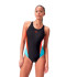 Bañador de Natación Speedo Mujer Colourblock 2.0 Negro/ Rojo/