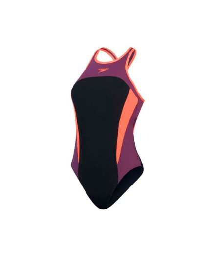 Bañador de Natación Speedo Mujer High Neck Splice Cross...