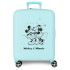 Trolley Disney Abs Suitcase 55Cm.4W. Mickey & Minnie Kisses Turquoisee Azul