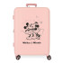 Trolley Disney Abs Suitcase 70Cm.W/Exp. 4W.Mickey Y Minnie Kisses Nude Rosa